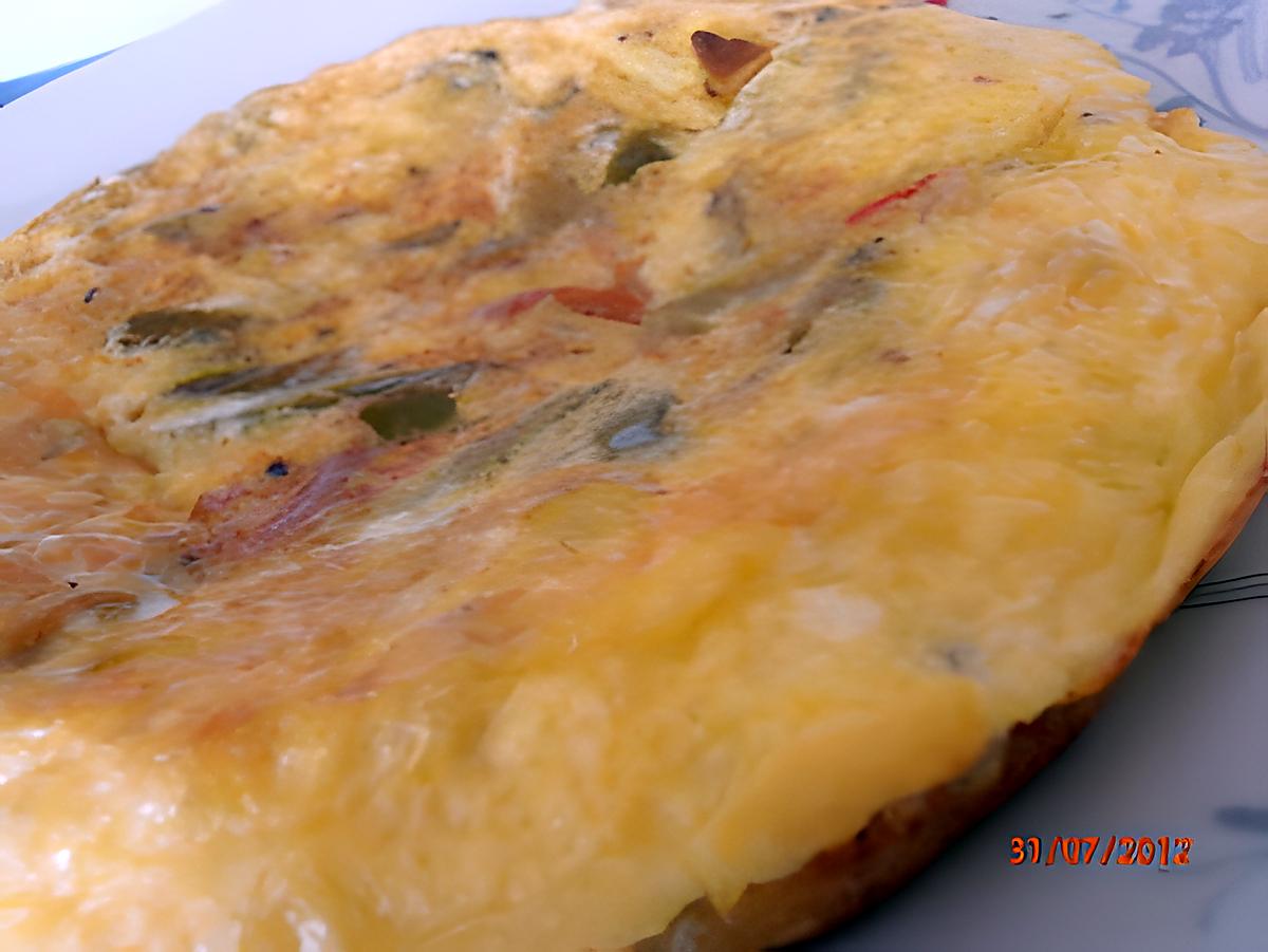 recette tortilla aux deux poivrons