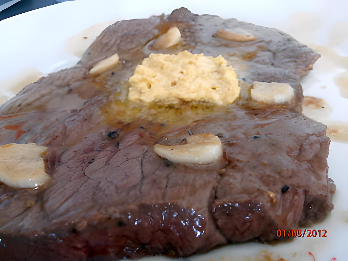 recette bavette à l'ail et beurre d'anchois