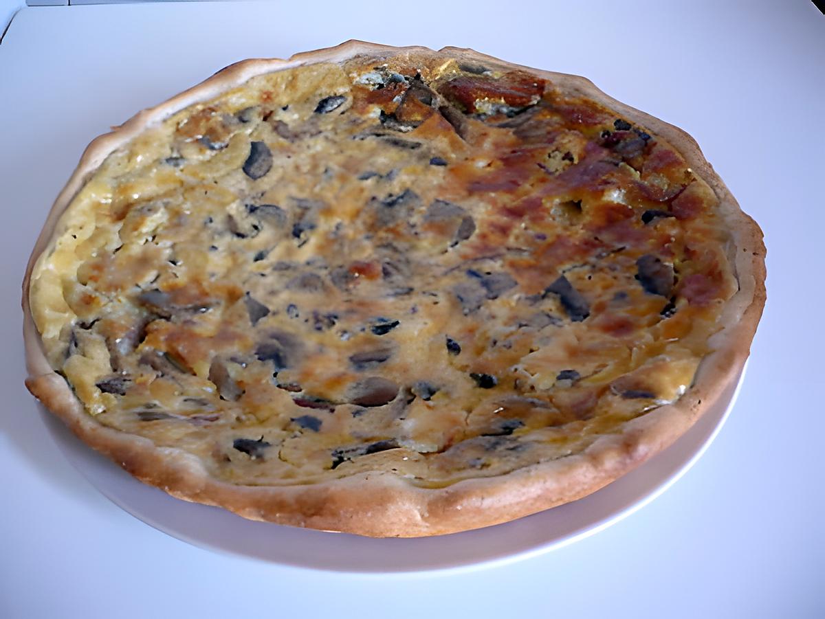 recette Quiche champignons/ gruyère