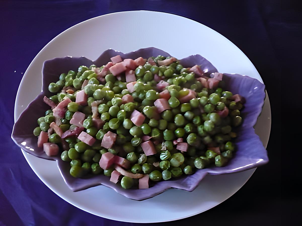 recette Petits pois frais/jambon