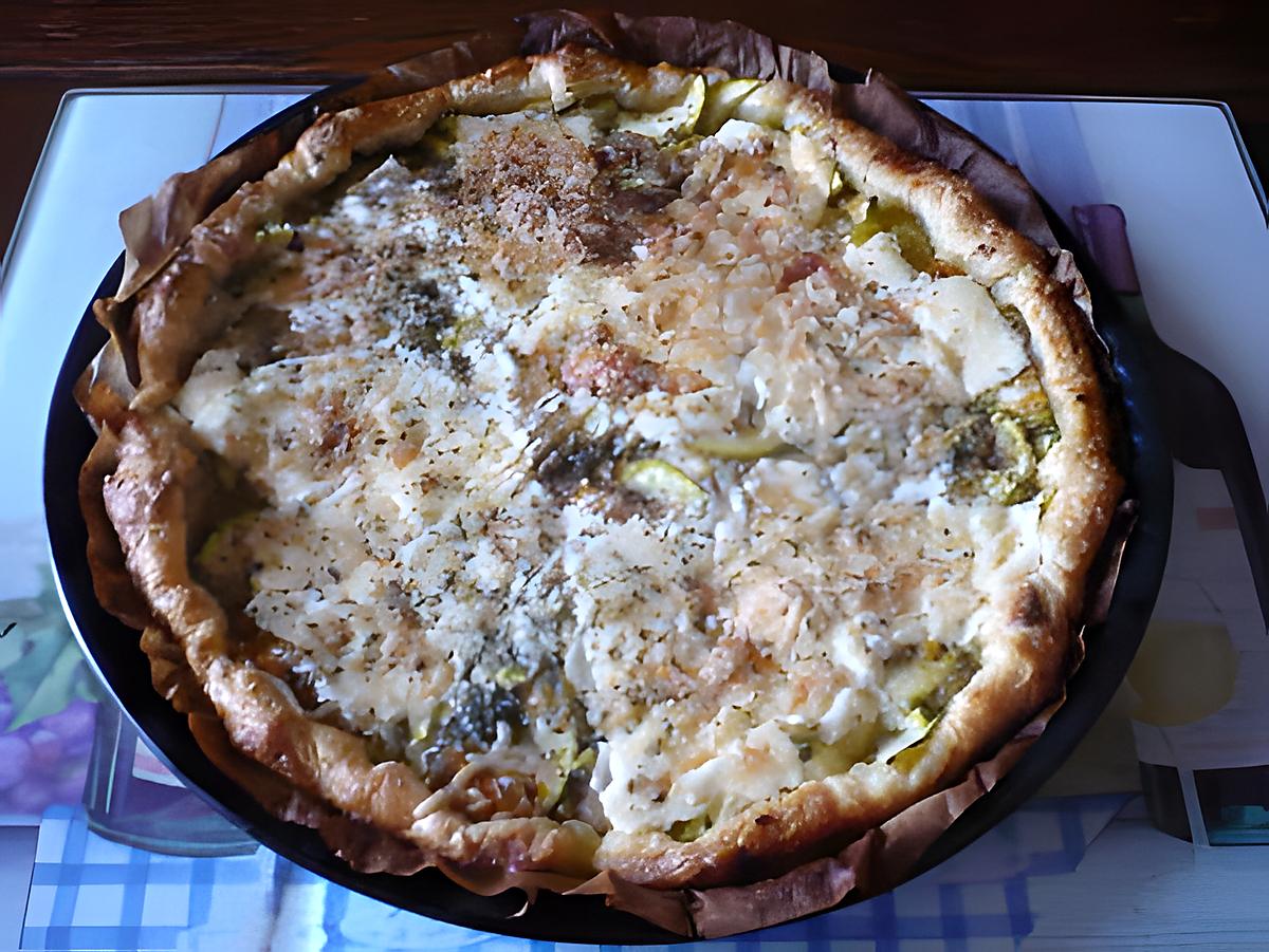 recette tarte tomates cerise/courgettes/cantal