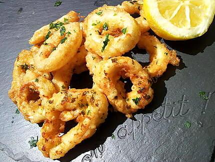 recette Calamars à la romaine