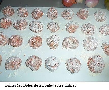 recette Les boules - 1° recette