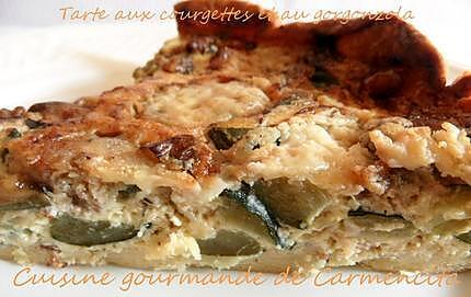 recette Tarte aux courgettes et au gorgonzola