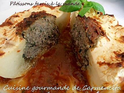 recette Pâtissons farcis à la viande