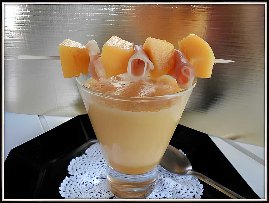 Recette de Gaspacho de melon au madère