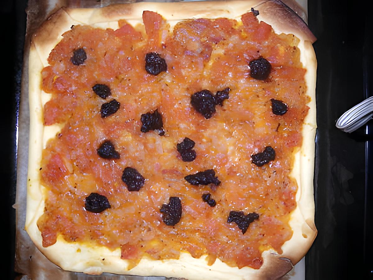 recette Feuilletté d'oignons, tomates et olives