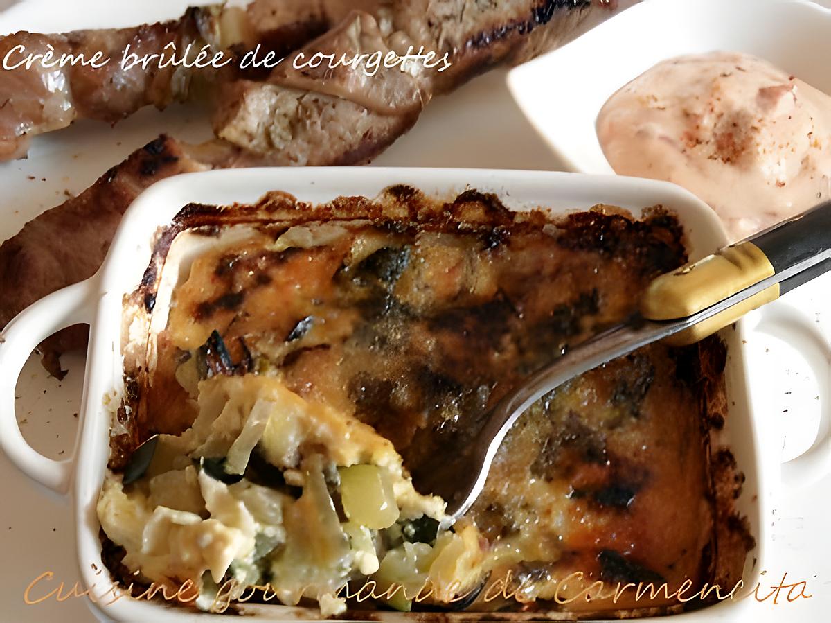 recette Crème brûlée de courgettes