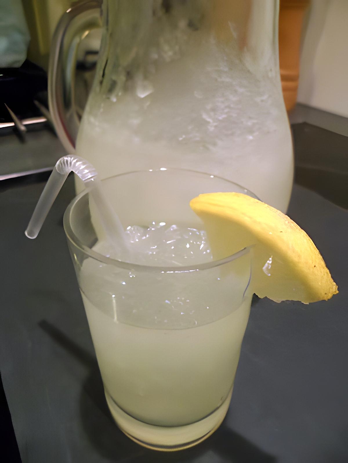 recette agua de limon (granité au citron)