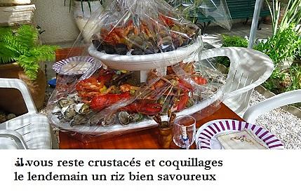 recette Couronne de riz aux fruits de mer et crustacés