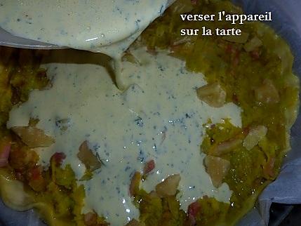 recette Tarte aux courgettes jaunes, menthe , gingembre et parmesan