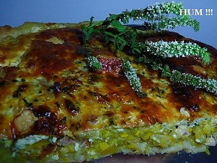 recette Tarte aux courgettes jaunes, menthe , gingembre et parmesan