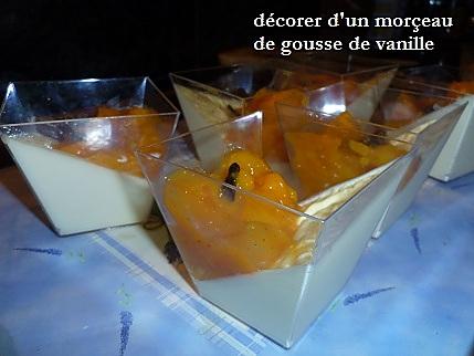 recette Panna cotta aux pêches jaunes