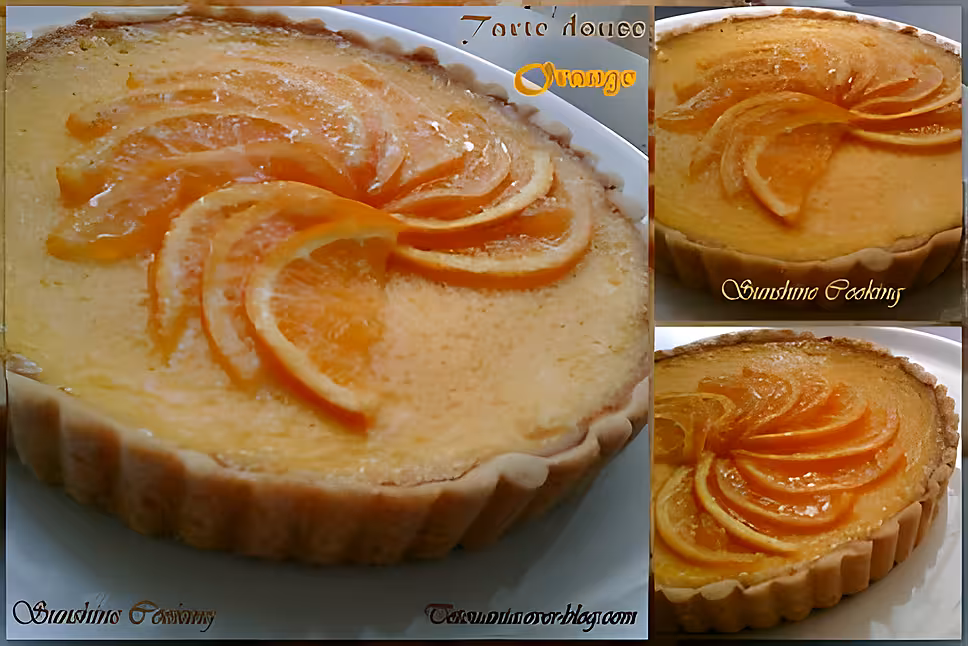 recette Tarte douce à L'orange
