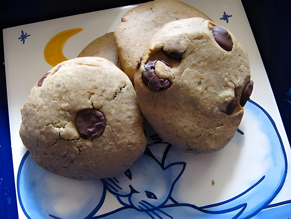 recette Cookies cassonade pépites de chocolat