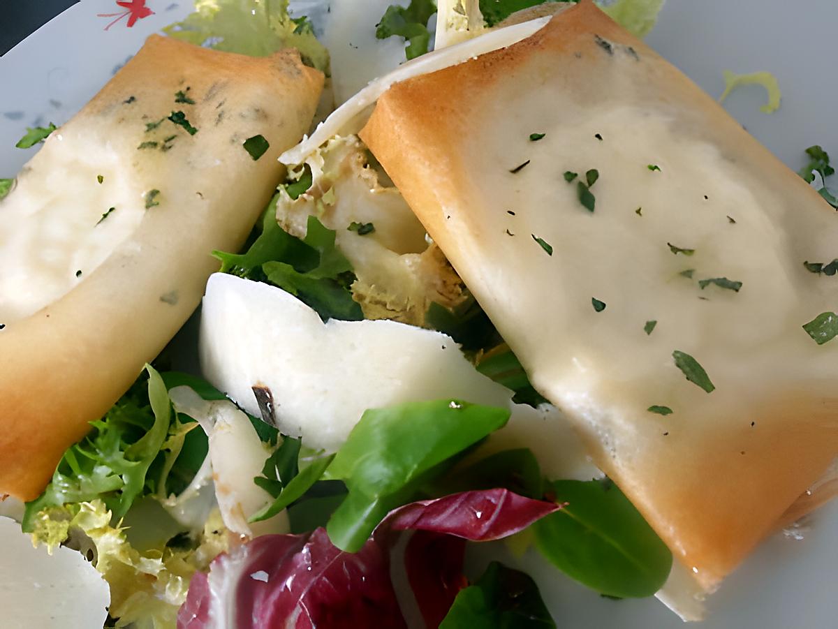 recette salade fromagère au basilic