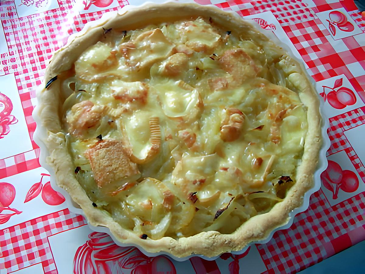 recette Tarte aux oignons et au maroille