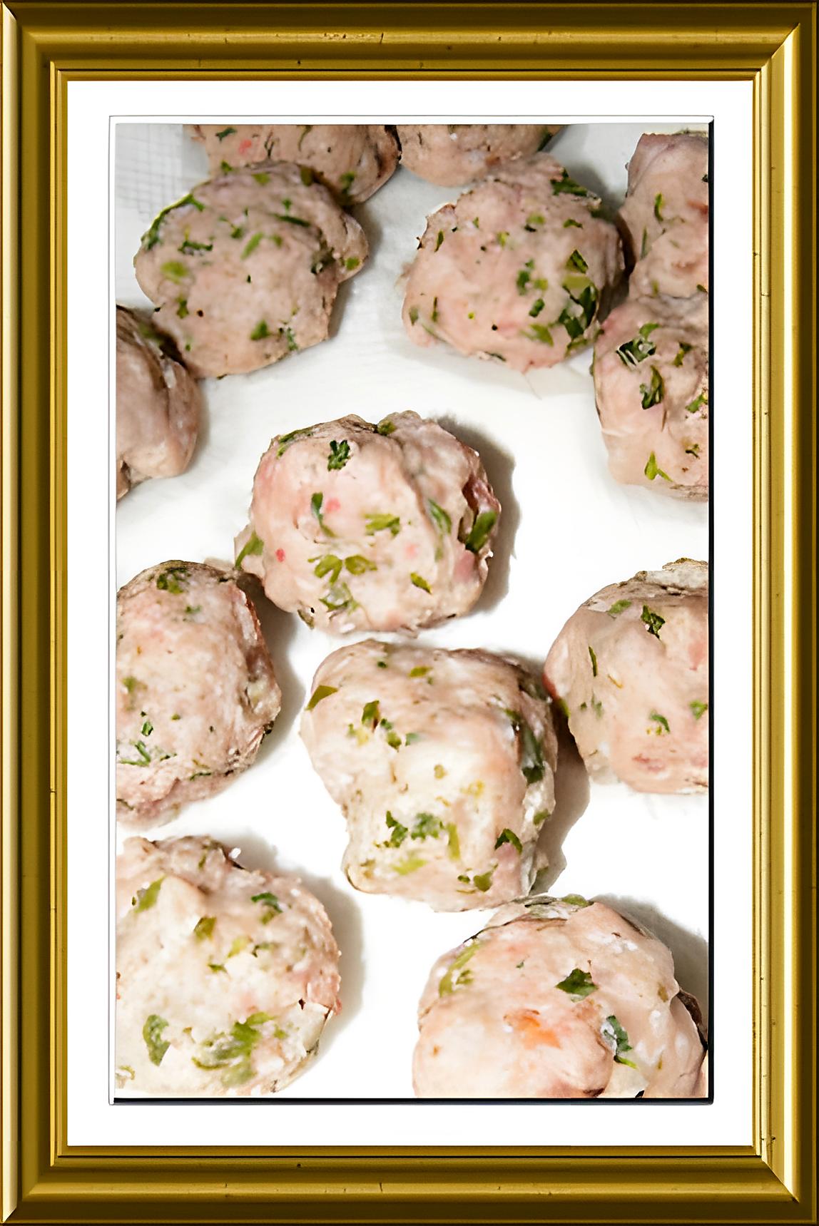 recette Boulettes de porc à la coriandre