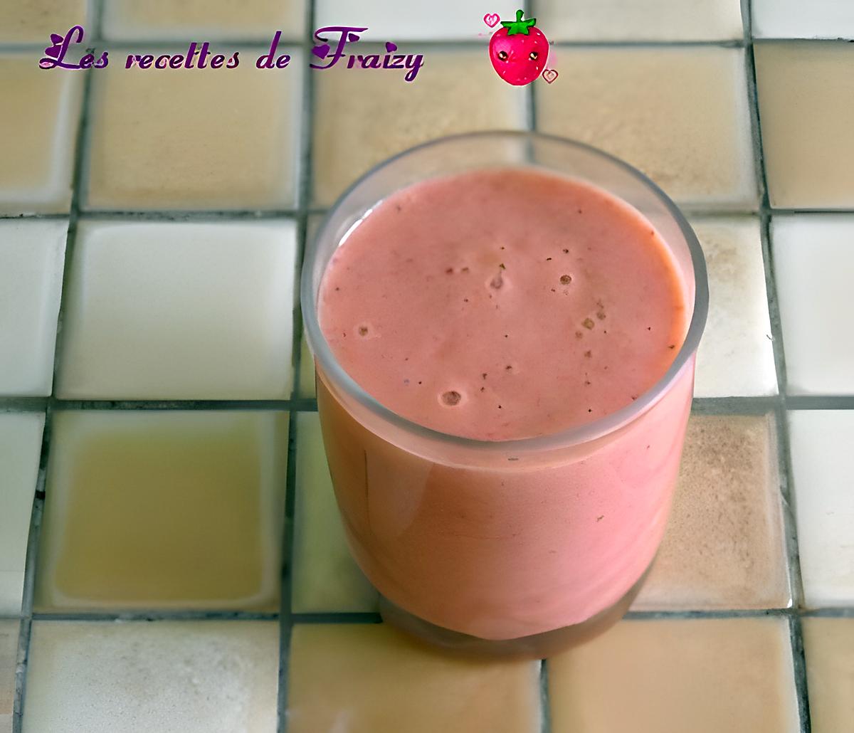 recette smoothie fraises, orange, mangue