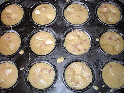 recette Muffins aux lardons et vache qui rit