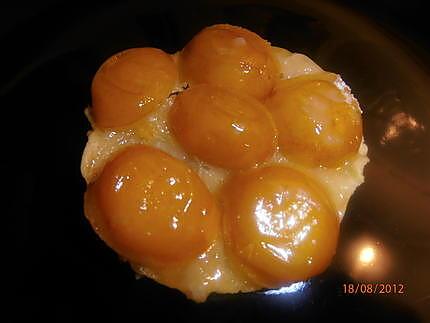 recette tartelette retournée aux mirabelles et romarin