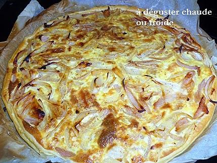 recette Tarte à l’oignon rouge