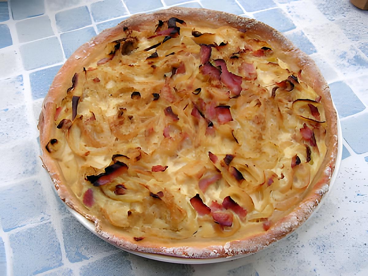 recette Quiche à la bière et aux oignons