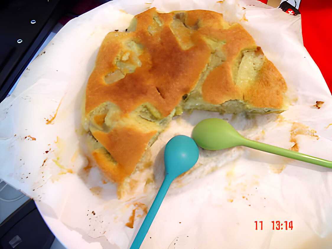 Gateau rhubarbe et amande