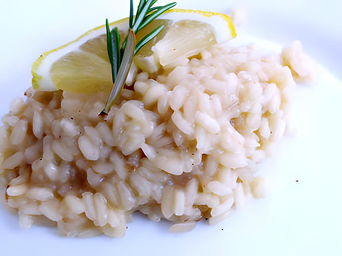 recette Risotto au citron et romarin