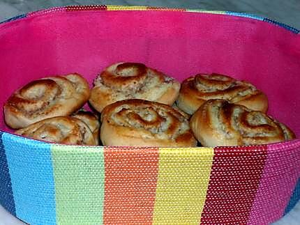 recette Brioches roulées,à la pâte magique