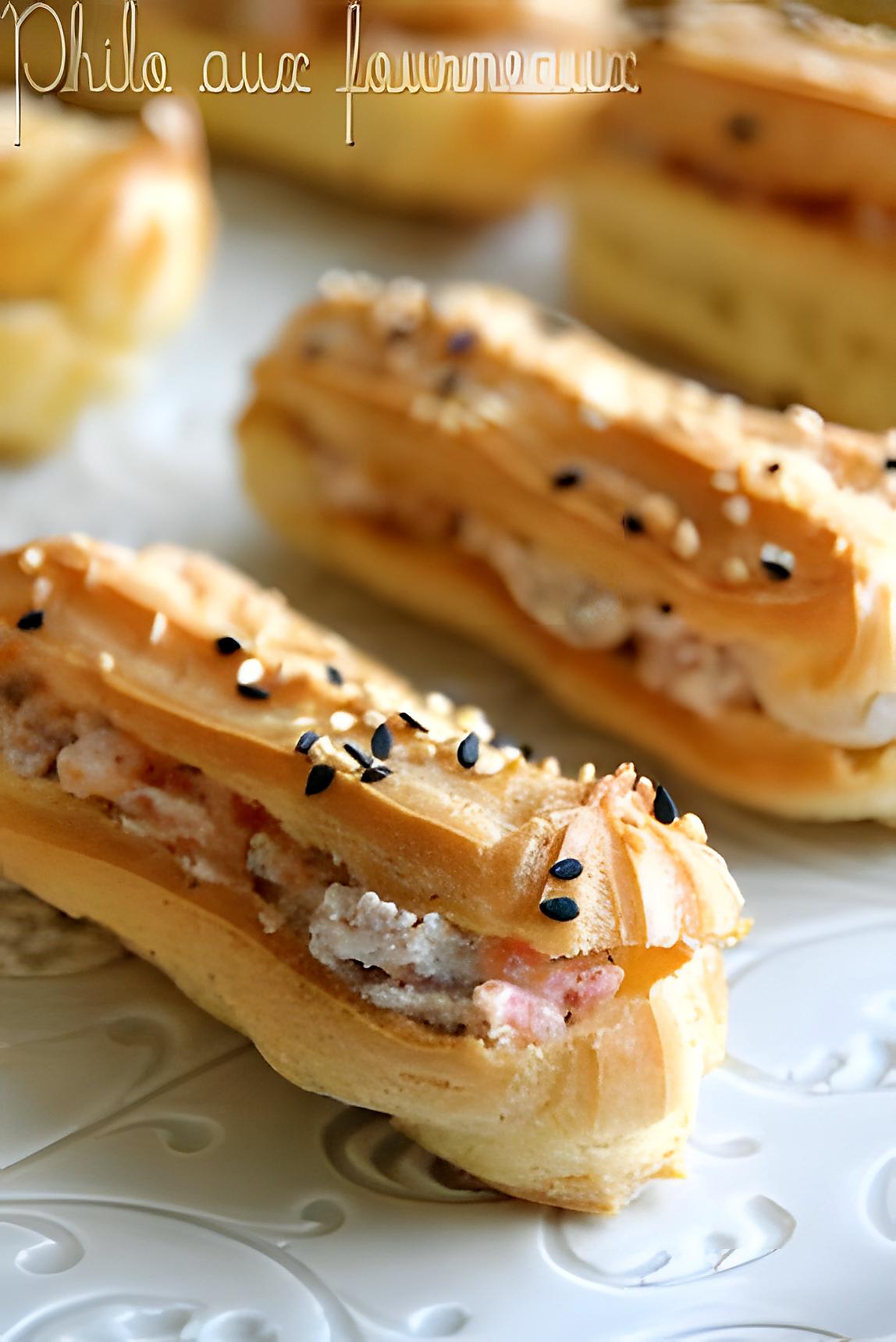 recette Eclairs au saumon de Norvège & à la ricotta