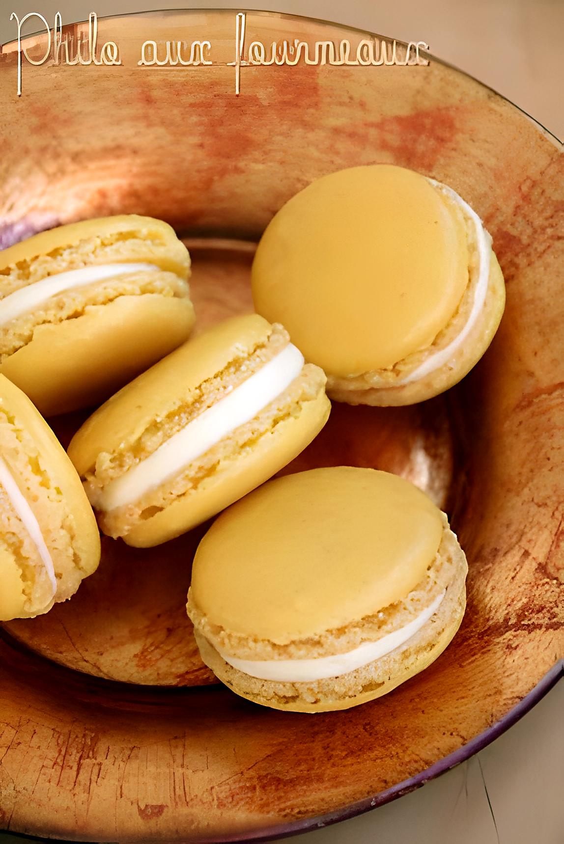 recette Macarons ganache montée à la mangue