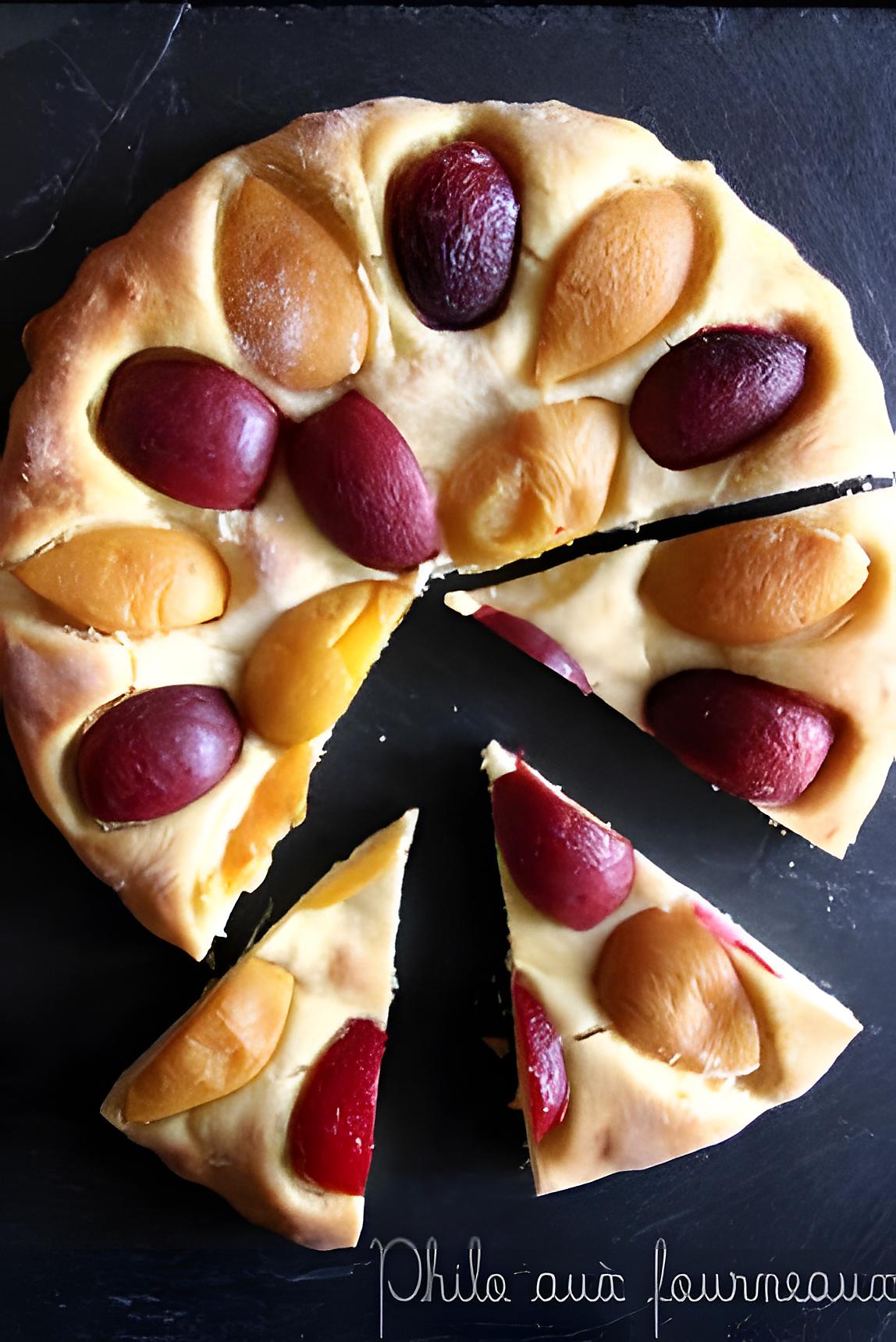 recette Tarte briochée aux fruits