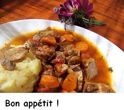 recette Sauté de veau chasseur