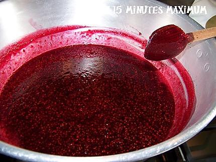 recette Confiture de framboises express