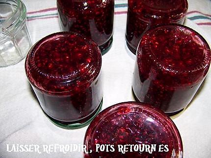 recette Confiture de framboises express