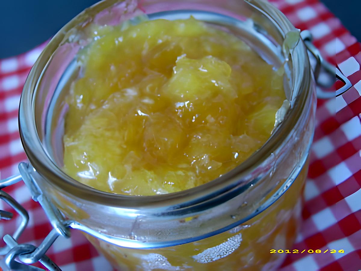 recette confiture ananas-coco