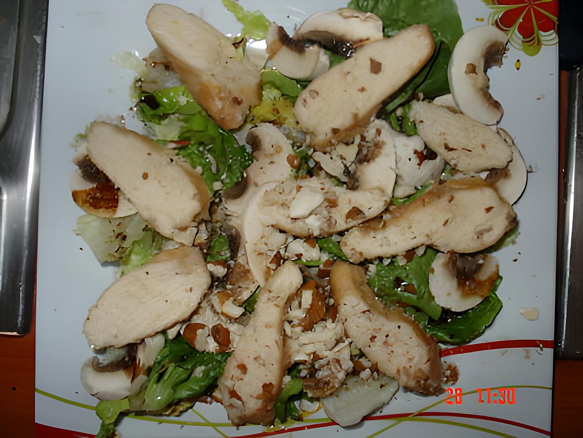 recette salade de poulet mariné vapeur