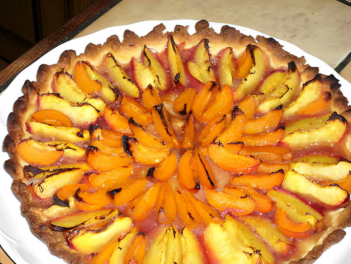 recette tarte étoilée aux nectarines