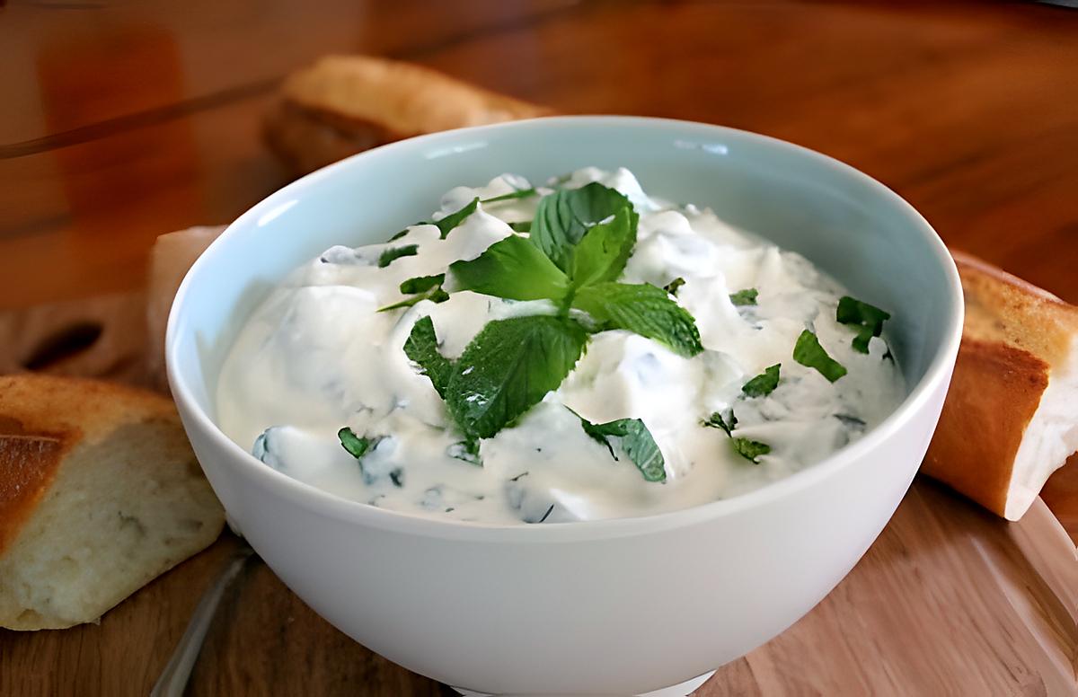 recette Tzatziki au chèvre frais