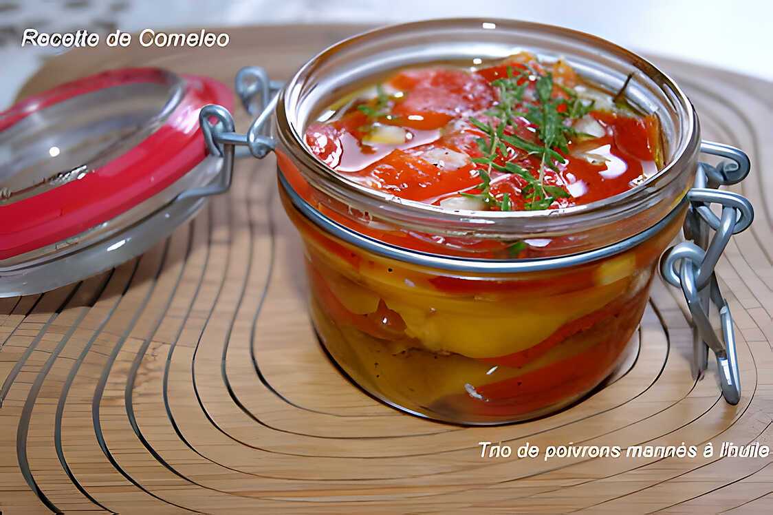 Recette de Trio de poivrons marinés à l