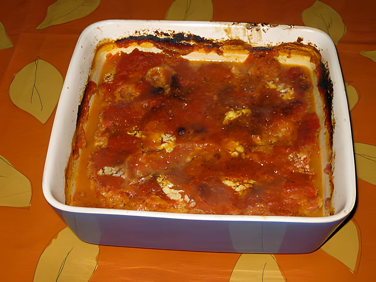 recette Hachis gratiné au chou-fleur, à la tomate et au basilic.