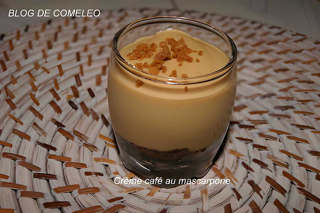 Recette de Crème café au mascarpone par comeleo