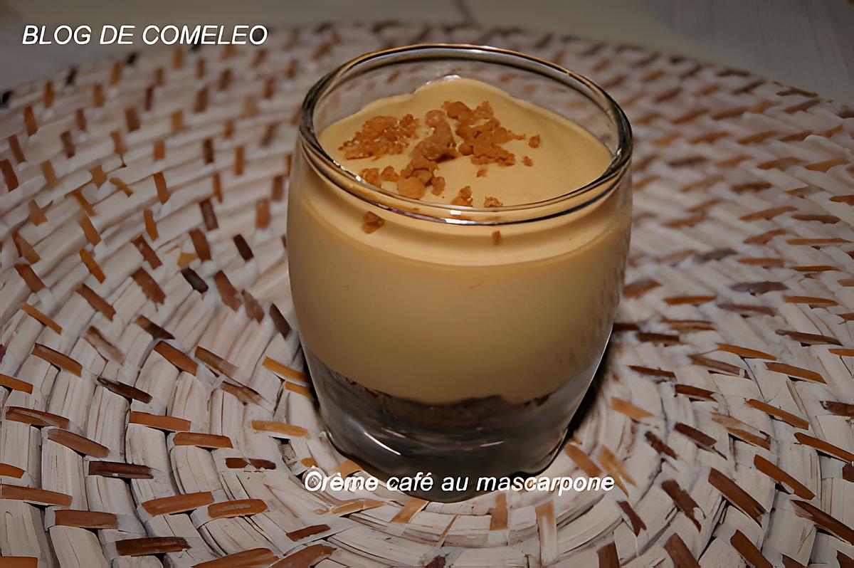 recette Crème café au mascarpone