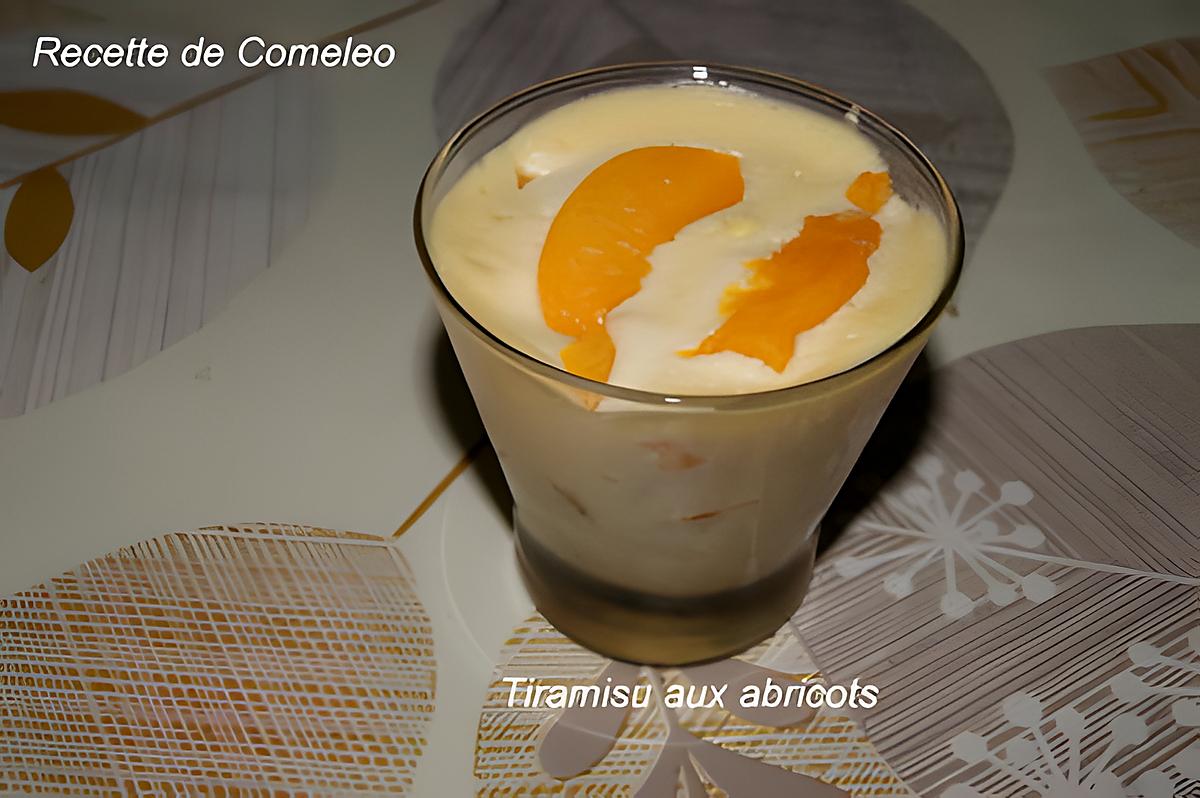 recette Tiramisu aux abricots