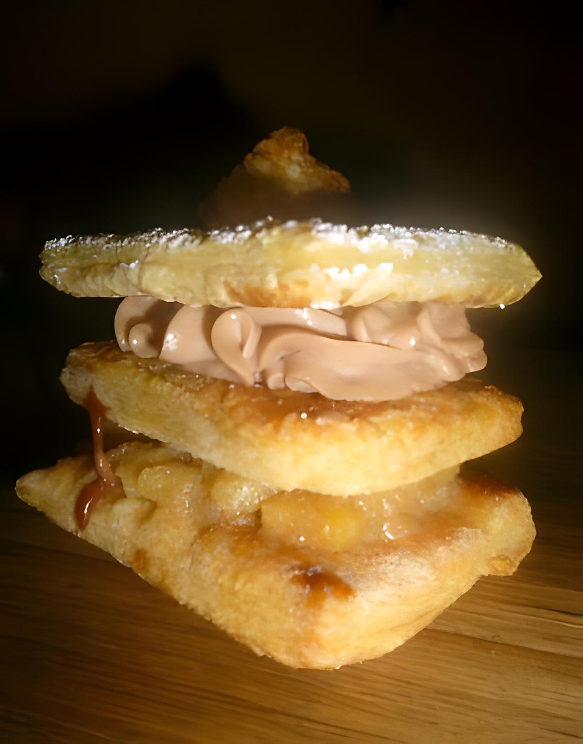 recette Mille feuille pomme, carambar