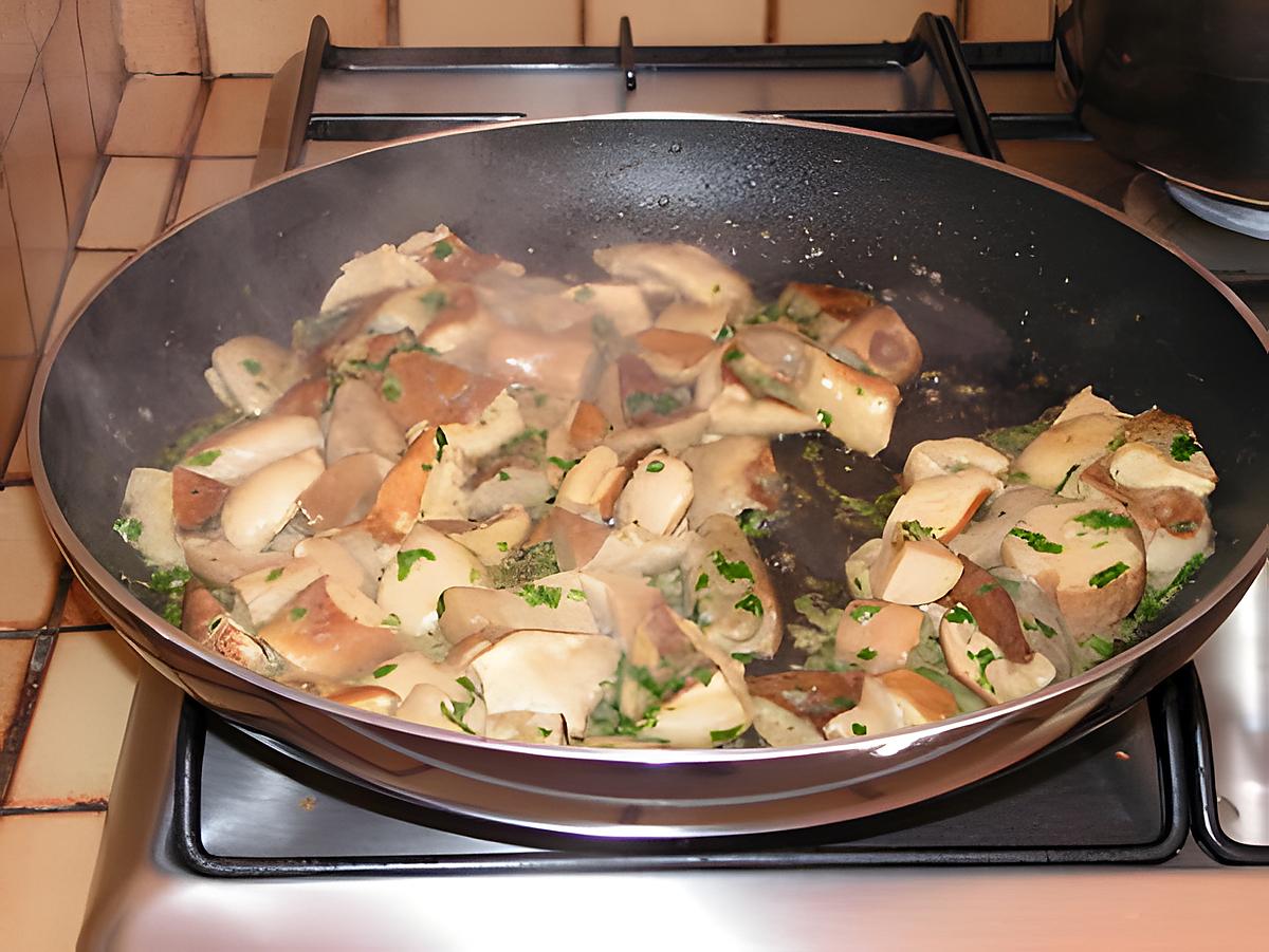 recette Fricassée de champignons