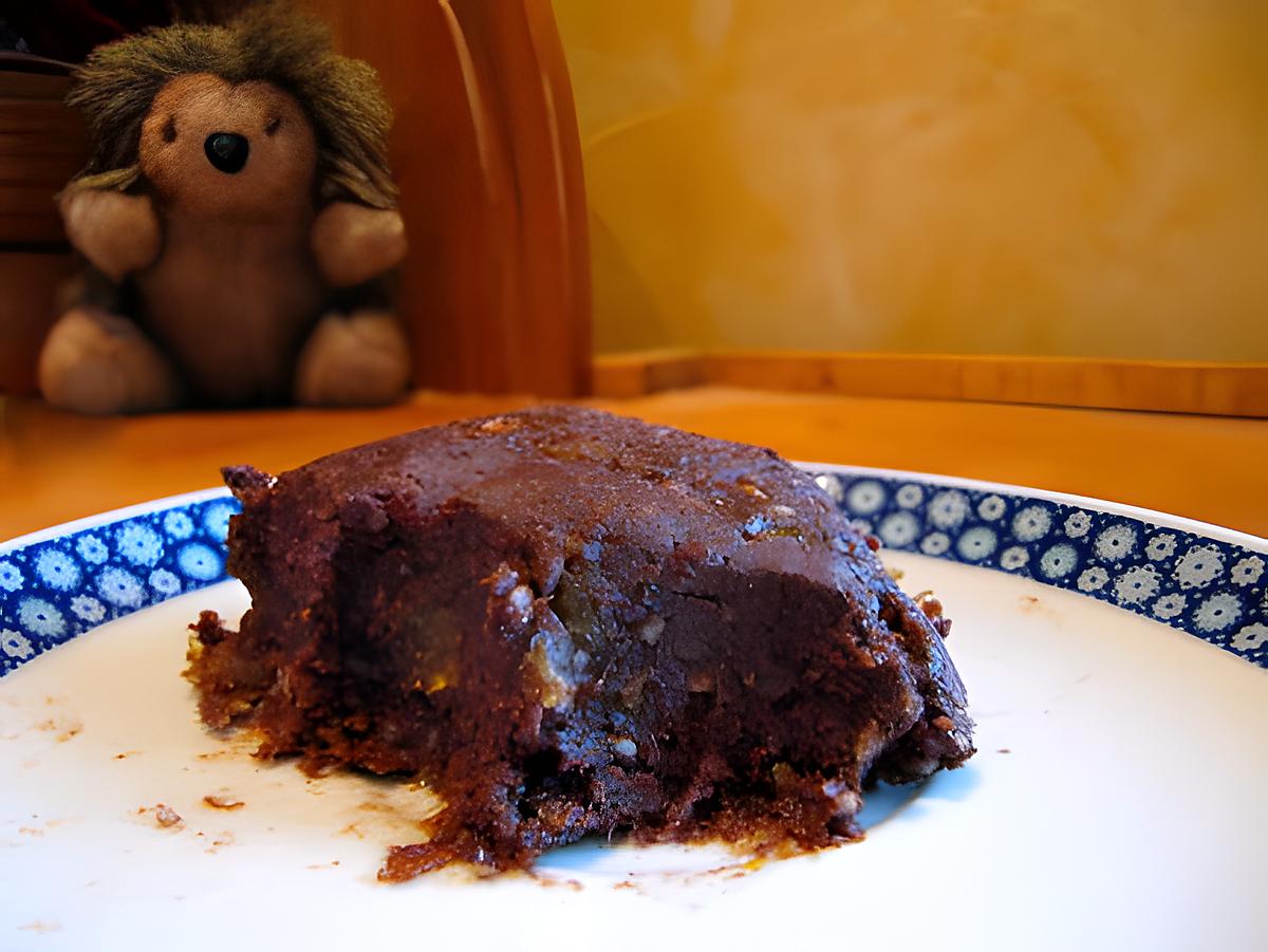 recette Gateau au chocolat, abricot, noix, sans cuisson, sans beurre, sans farine, sans oeufs !