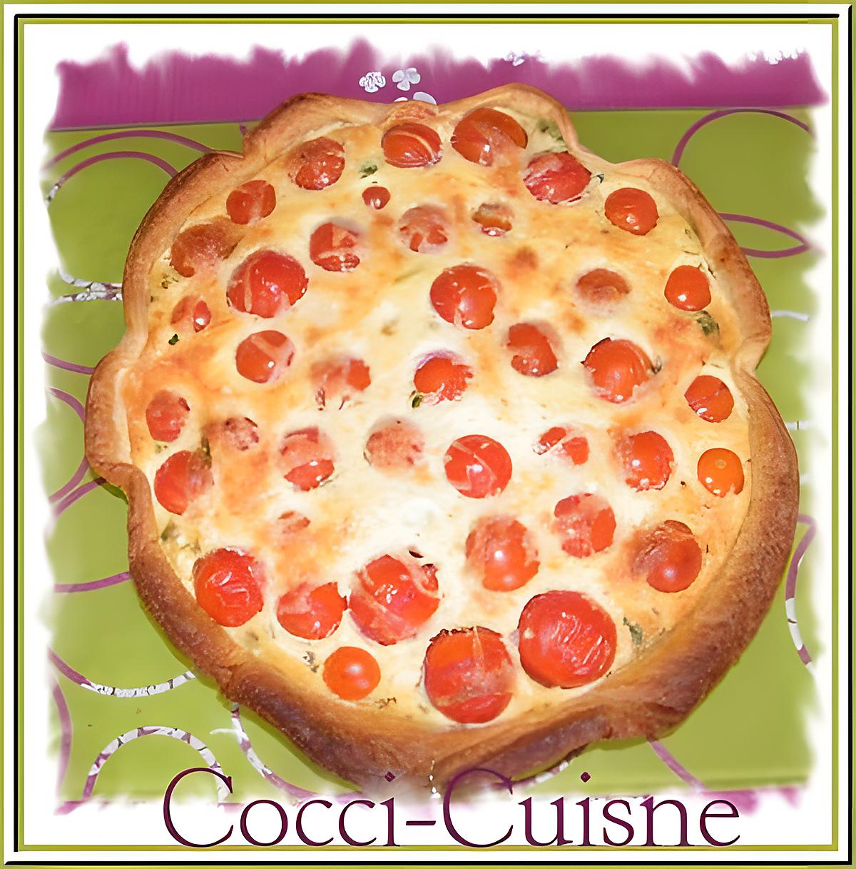 recette Quiche aux tomates cerise