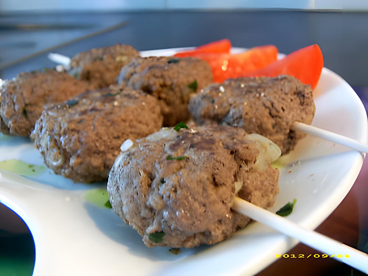 recette brochettes de keftas